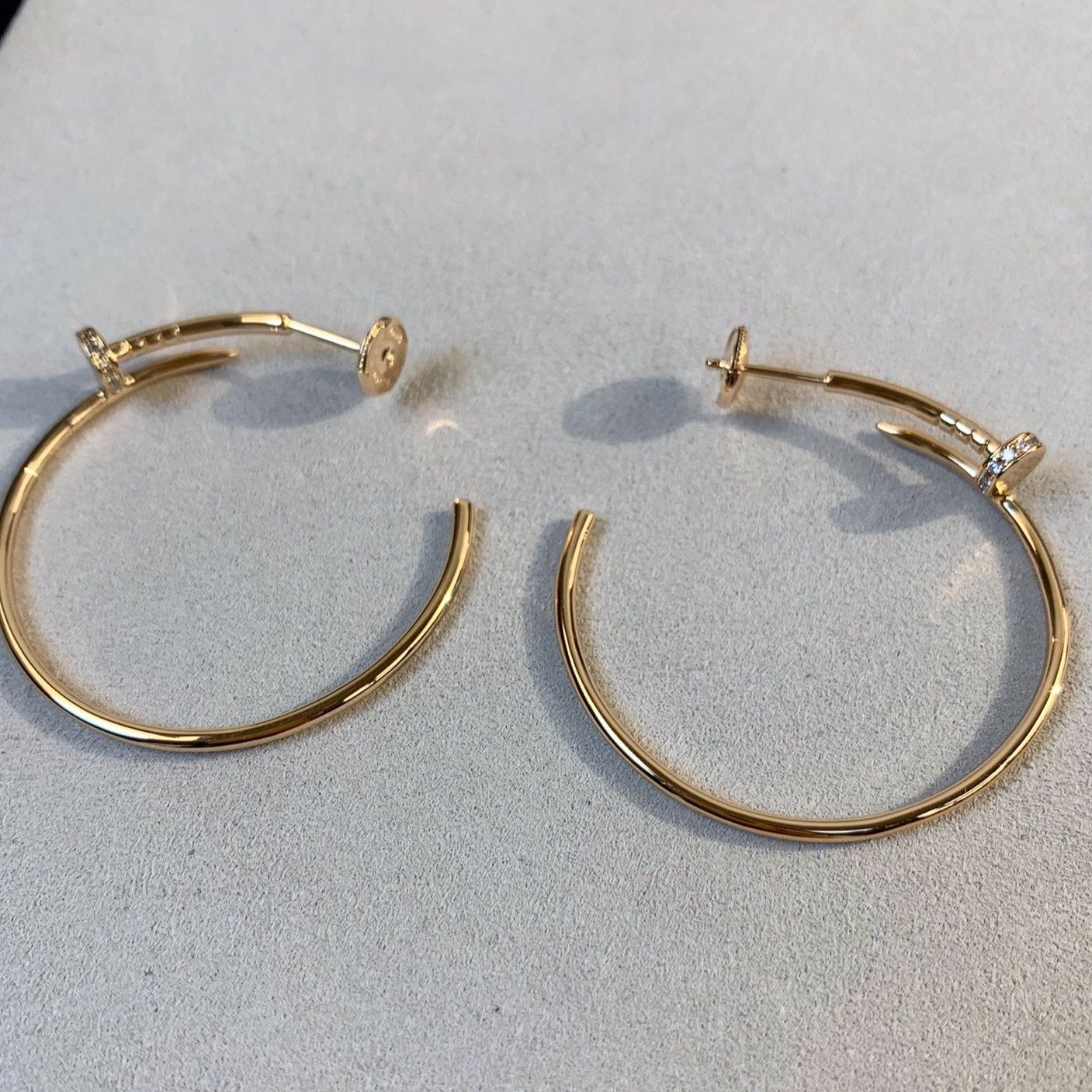 [アンジェラジュエリー]JUSTE イヤリング ゴールド ダイヤモンド 1.8mm 