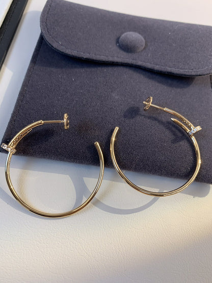 [アンジェラジュエリー]JUSTE イヤリング ゴールド ダイヤモンド 1.8mm 