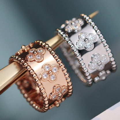 [アンジェラジュエリー]クローバー カレイドスコープ リング 10mm