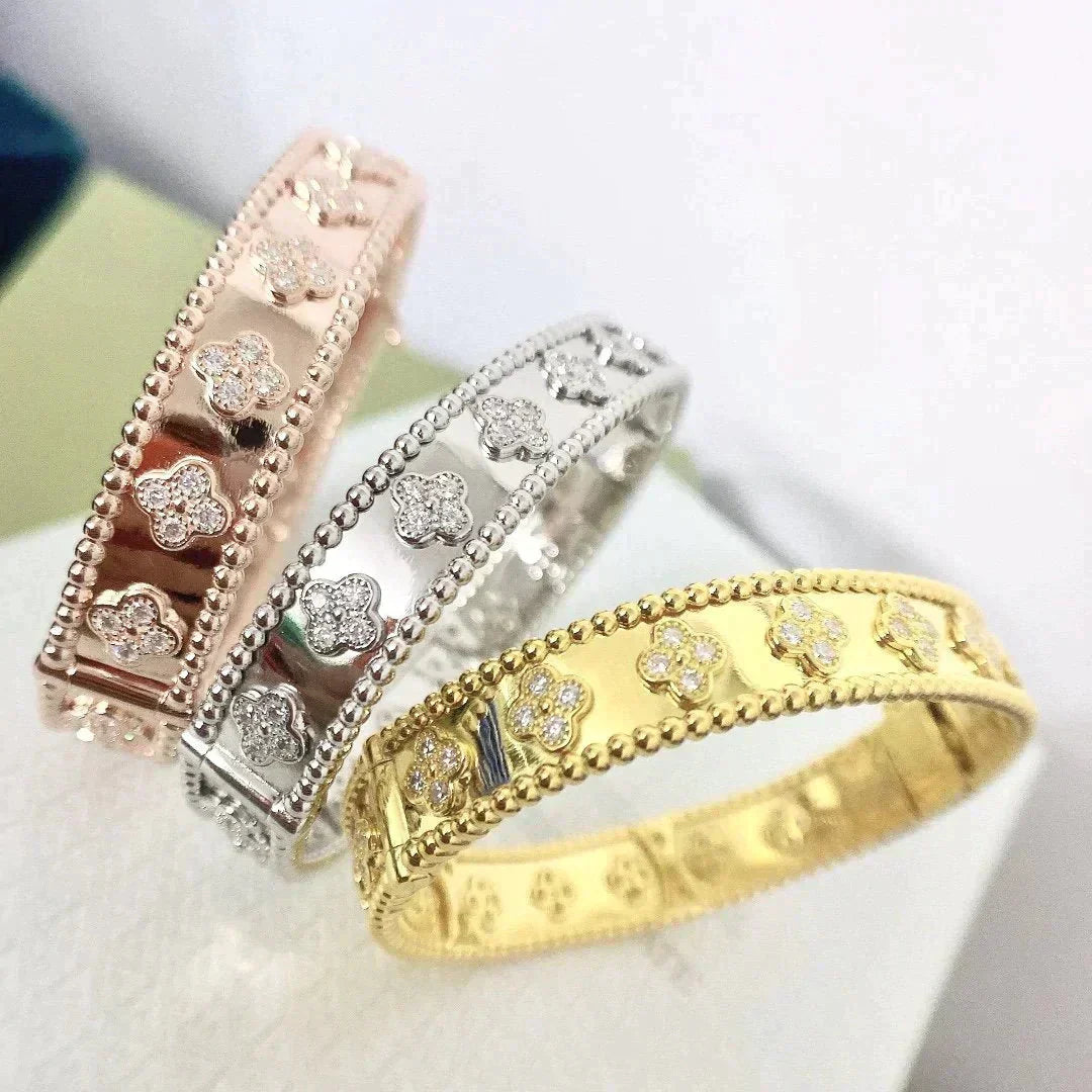 [Angela Jewellery]CLOVER BRACELET 8MM DIAMONDS