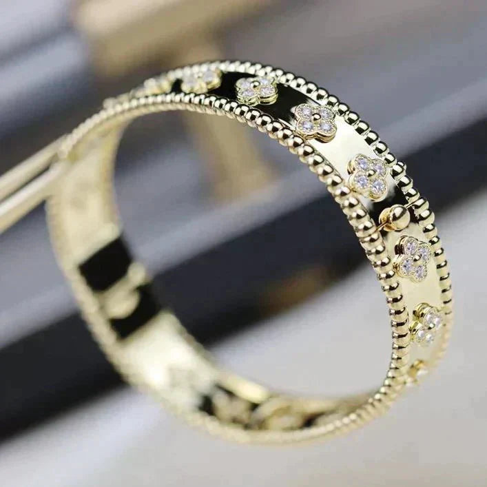 [Angela Jewellery]CLOVER BRACELET 8MM DIAMONDS