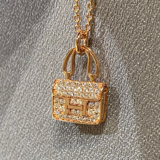 [Angela Jewellery]CONSTANCE PEDANT DIAMOND NECKLACE