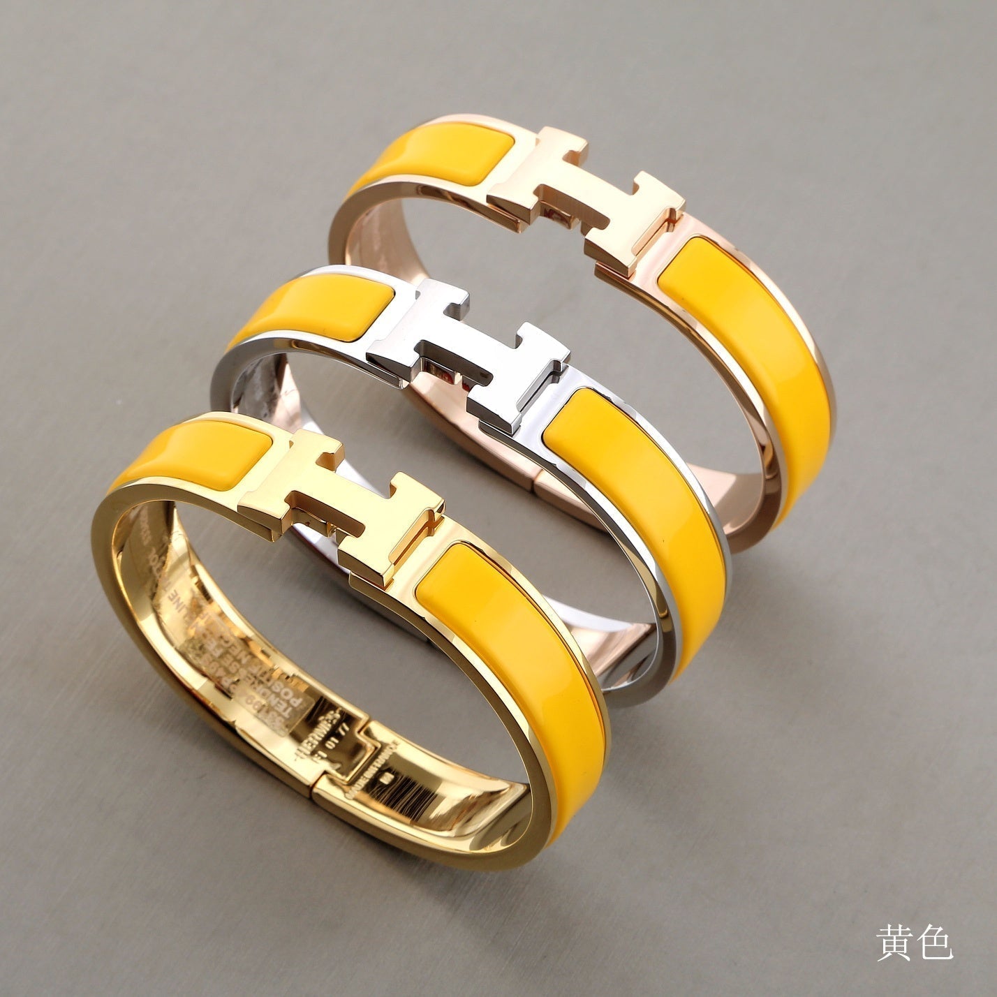 [アンジェラジュエリー]H イエロー ブレスレット