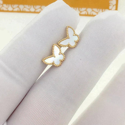 [Angela Jewelry]SWEET BUTTERFLY MOP EARSTUDS