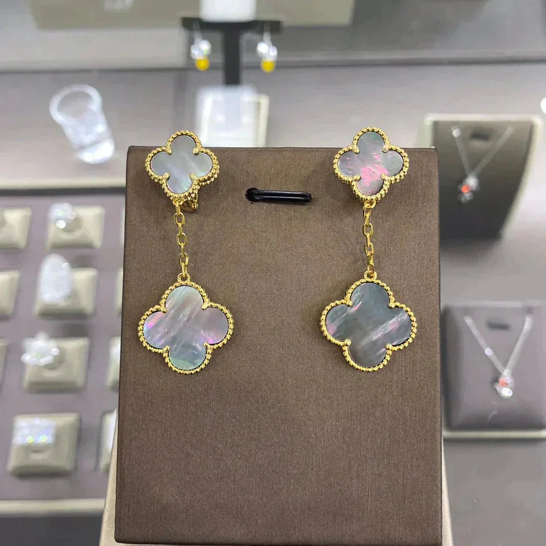 [Angela Jewellery]CLOVER 2 MOTIFS  EARRINGS (MULTIPLE CHOICESC