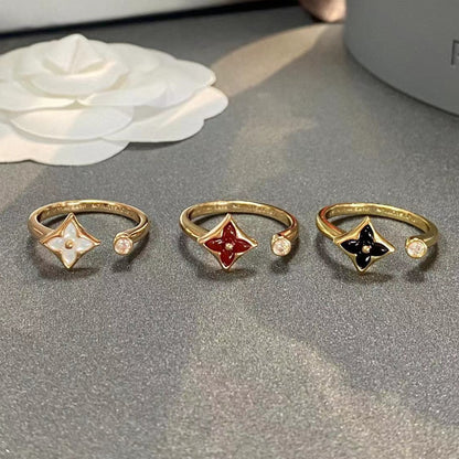 [アンジェラジュエリー]スターワン ダイヤモンド オープンリング