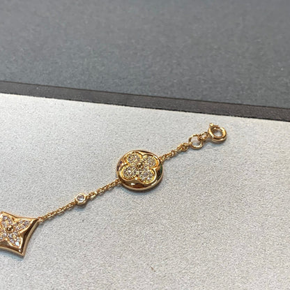 [Angela Jewellery]STAR AND SUN 4 MOTIFS GOLD DIAMONDS BRACELET