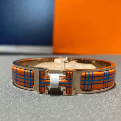 [アンジェラジュエリー]Hタータンブレスレット 12mm
