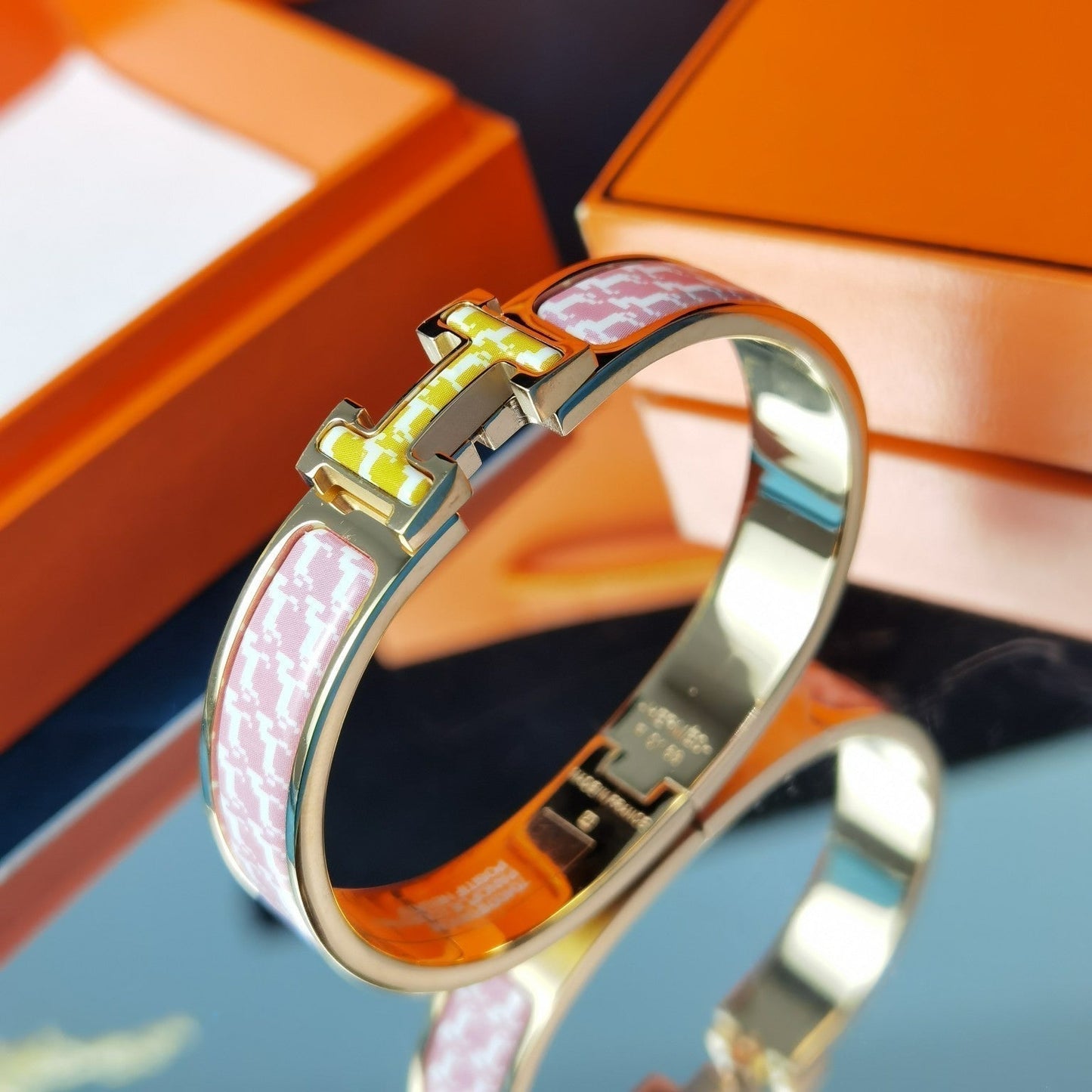 [アンジェラジュエリー]Hホースブレスレット 12mm