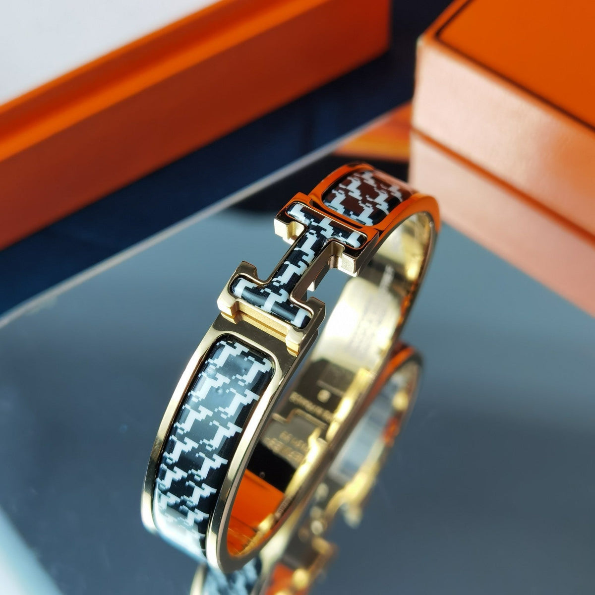 [アンジェラジュエリー]Hホースブレスレット 12mm
