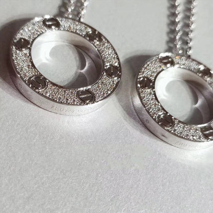 [Angela Jewellery]LOVE NECKLACE ADJUSTABLE SILVER