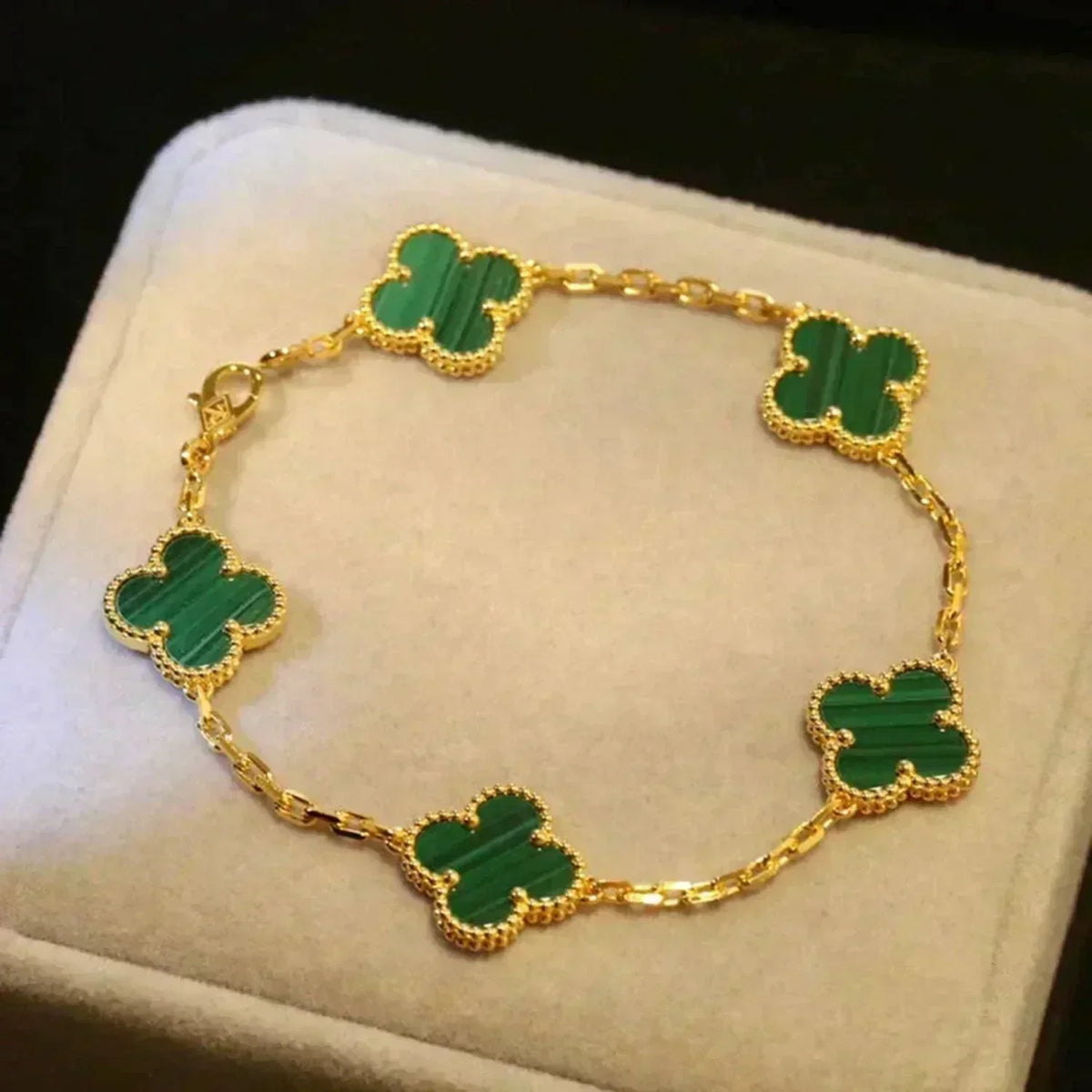 [Angela Jewelry]Clover 5 Motifs  Duo Bracelet Stack Set
