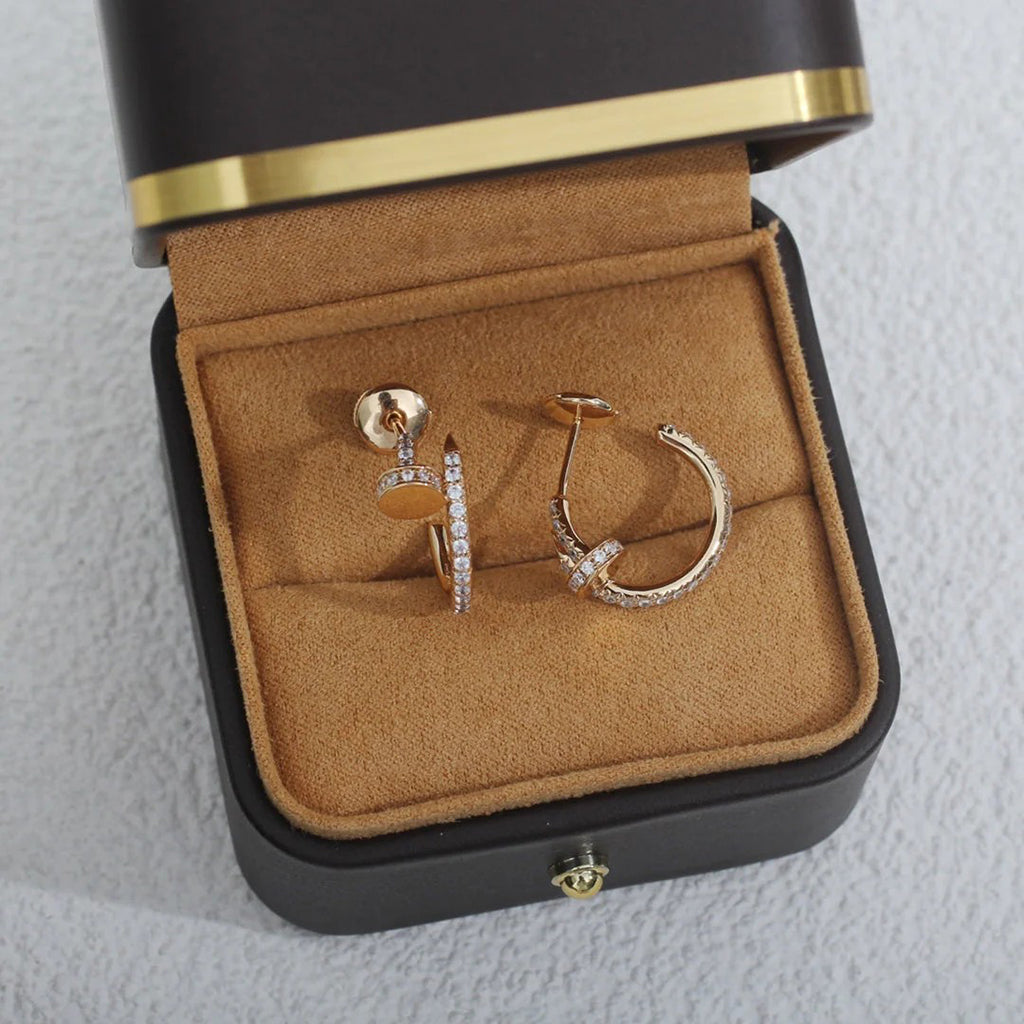 [Angela Jewelry]JUSTE FULL DIAMOND SMALL EARRINGS