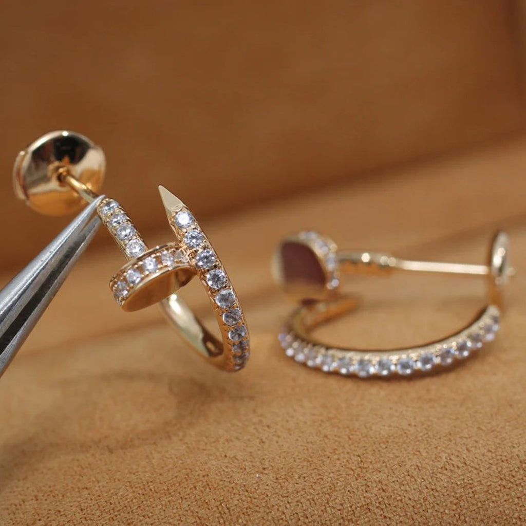 [Angela Jewelry]JUSTE FULL DIAMOND SMALL EARRINGS