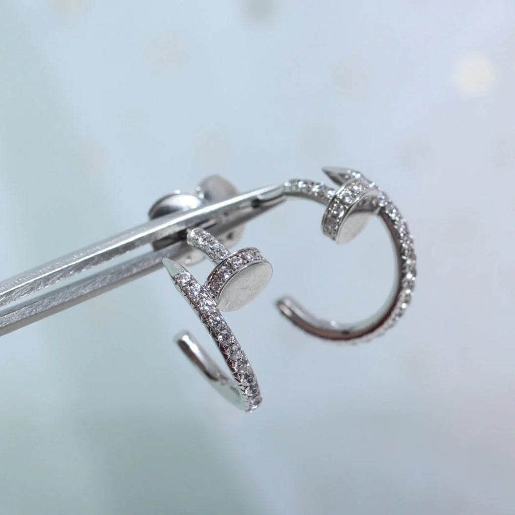[Angela Jewelry]JUSTE FULL DIAMOND SMALL EARRINGS