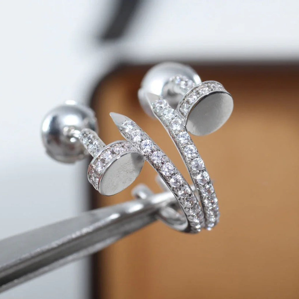 [Angela Jewelry]JUSTE FULL DIAMOND SMALL EARRINGS