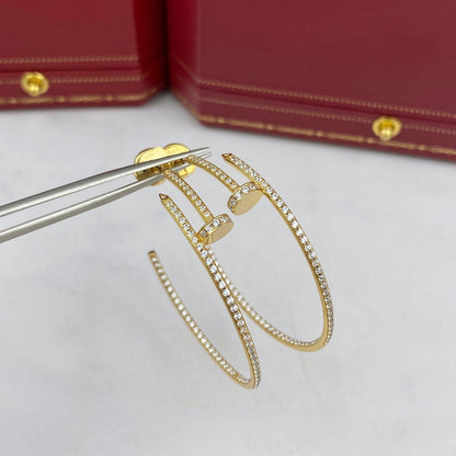 [アンジェラジュエリー]JUSTE イヤリング フルダイヤモンド 1.8mm