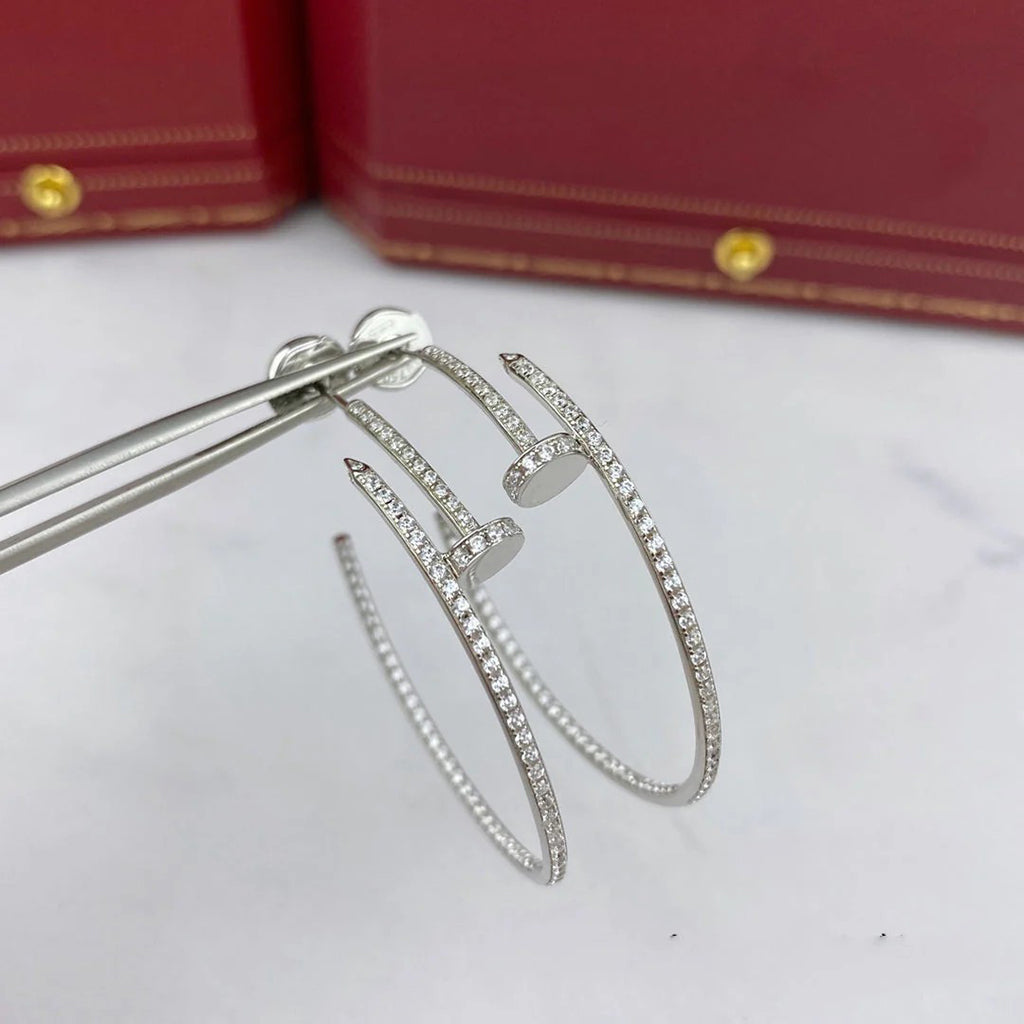 [Angela Jewelry]JUSTE FULL DIAMOND LARGE EARRINGS