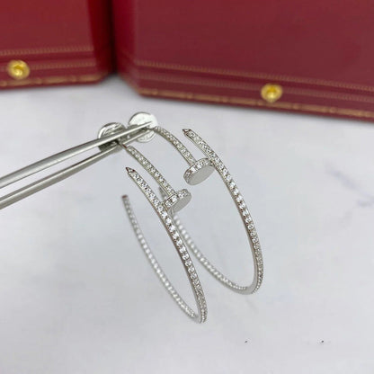 [Angela Jewelry]JUSTE FULL DIAMOND LARGE EARRINGS