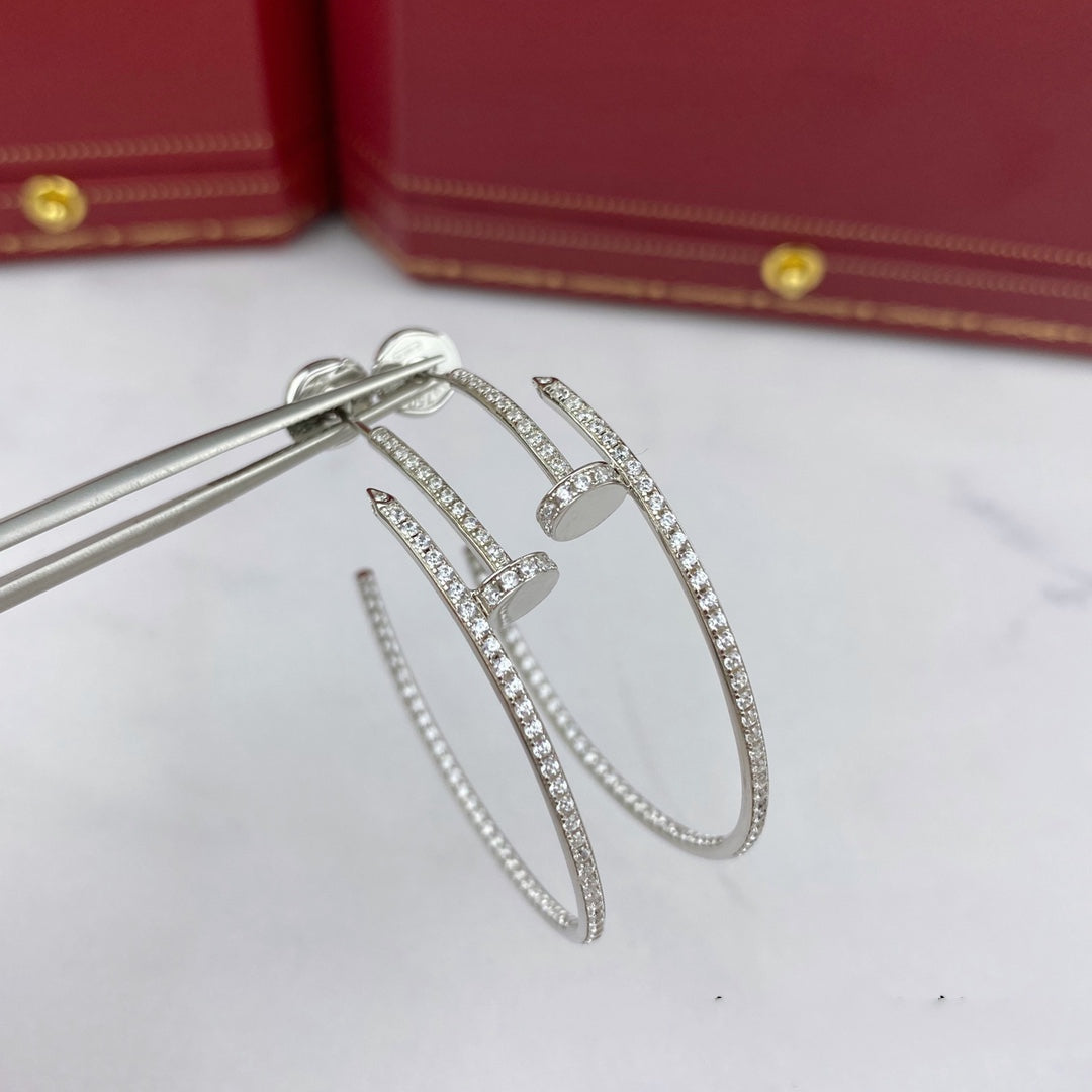 [アンジェラジュエリー]JUSTE イヤリング フルダイヤモンド 1.8mm