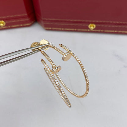 [アンジェラジュエリー]JUSTE イヤリング フルダイヤモンド 1.8mm