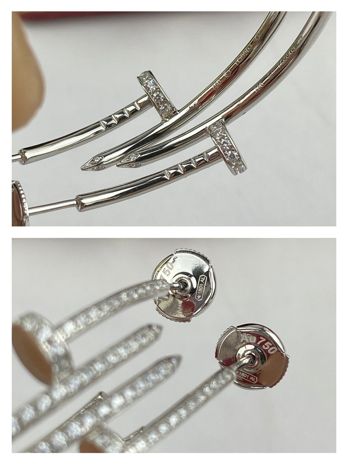 [アンジェラジュエリー]JUSTE イヤリング フルダイヤモンド 1.8mm