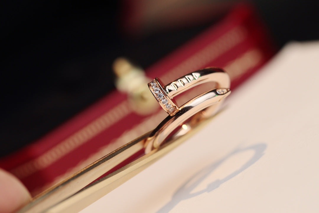 [Angela Jewellery]JUSTE RING 2.65MM PINK GOLD DIAMOND