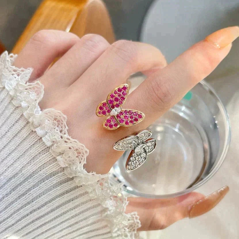 [Angela Schmuck]Zwillings-Schmetterlings-Diamantring