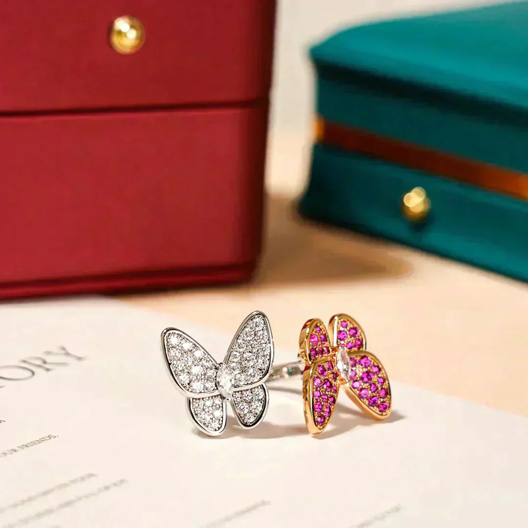 [Angela Schmuck]Zwillings-Schmetterlings-Diamantring