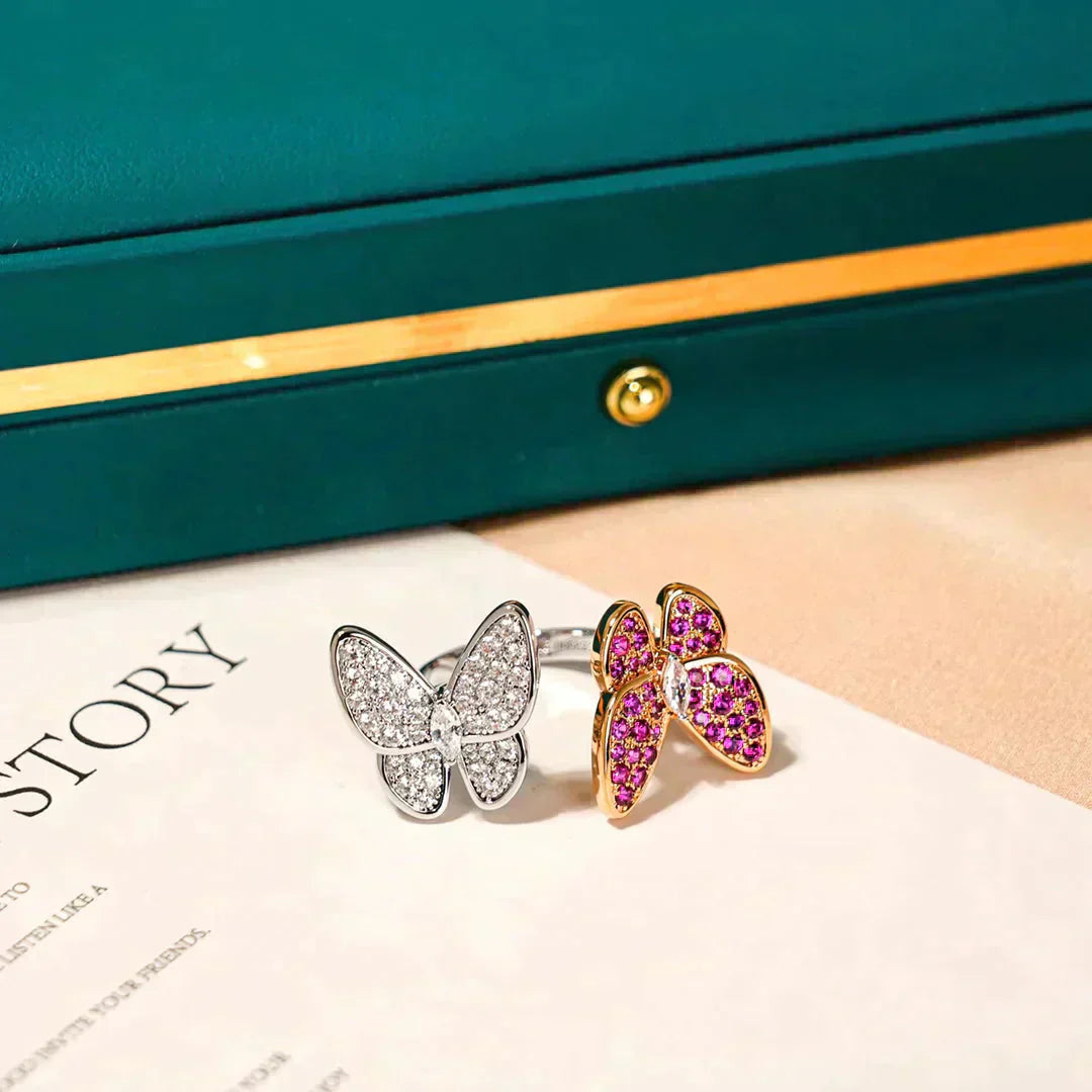 [Angela Schmuck]Zwillings-Schmetterlings-Diamantring