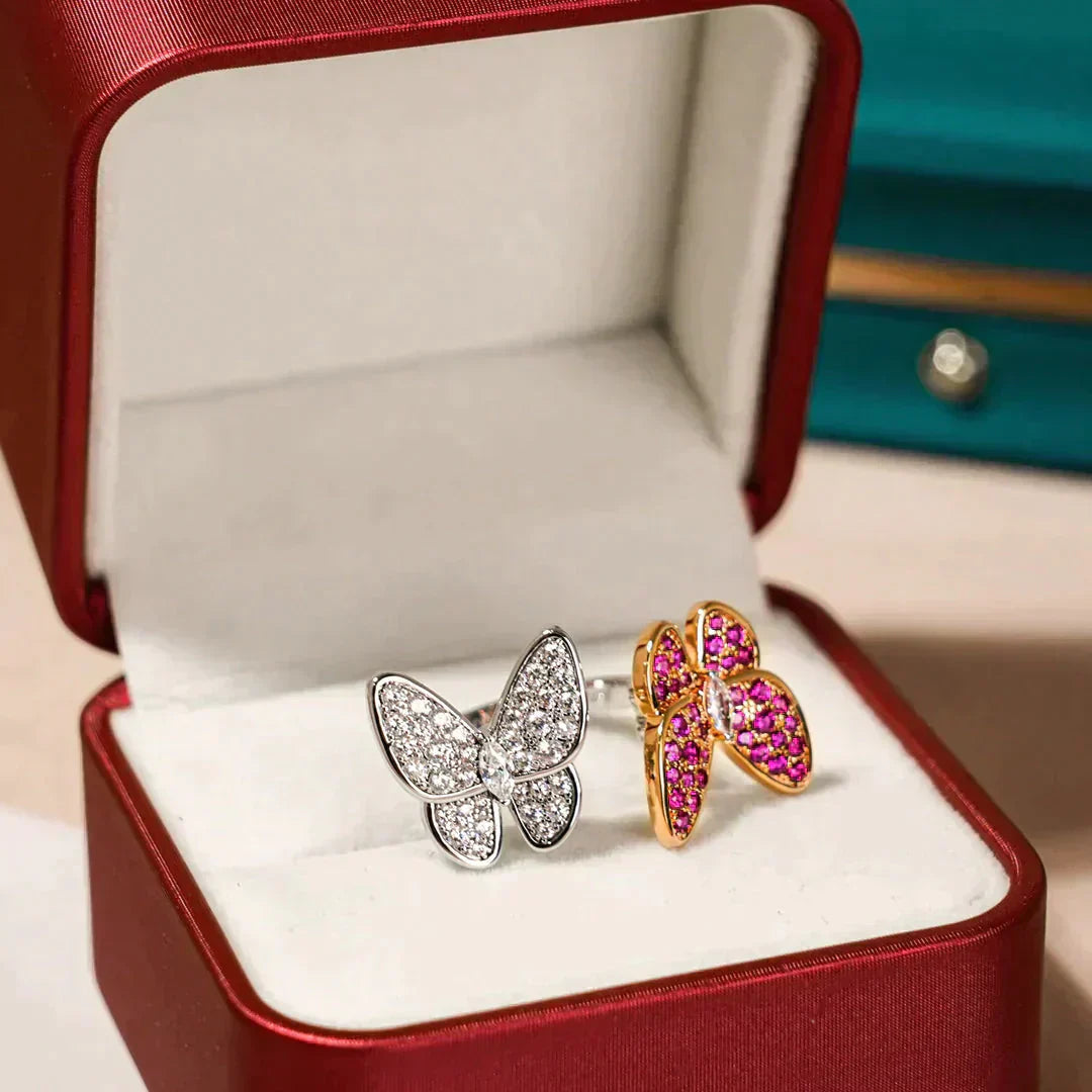 [Angela Schmuck]Zwillings-Schmetterlings-Diamantring