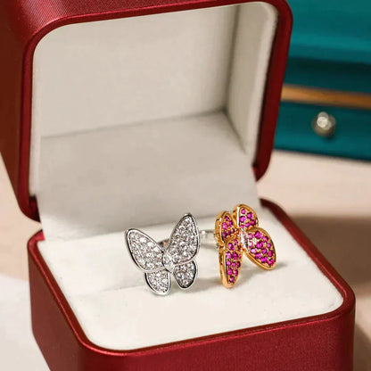 [Angela Schmuck]Zwillings-Schmetterlings-Diamantring