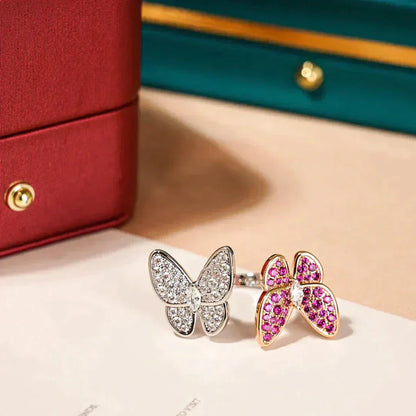 [Angela Schmuck]Zwillings-Schmetterlings-Diamantring