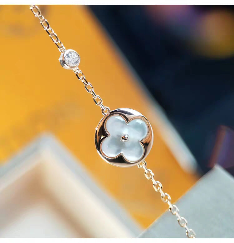 [Angela Jewellery]SUN MOP GOLD 1 DIAMOND NECKLACE