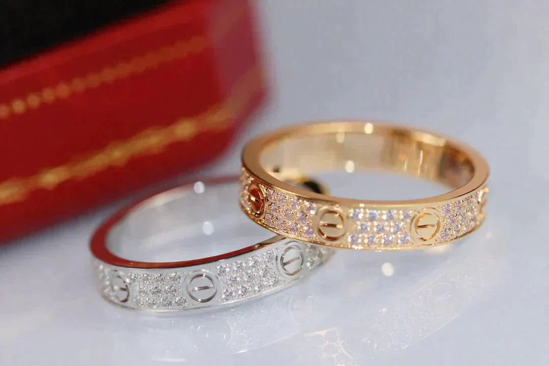 [Angela Jewellery]LOVE RING 3.6MM DIAMOND PAVED