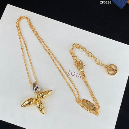 [アンジェラジュエリー]ルイゼットペンダントゴールドネックレス
