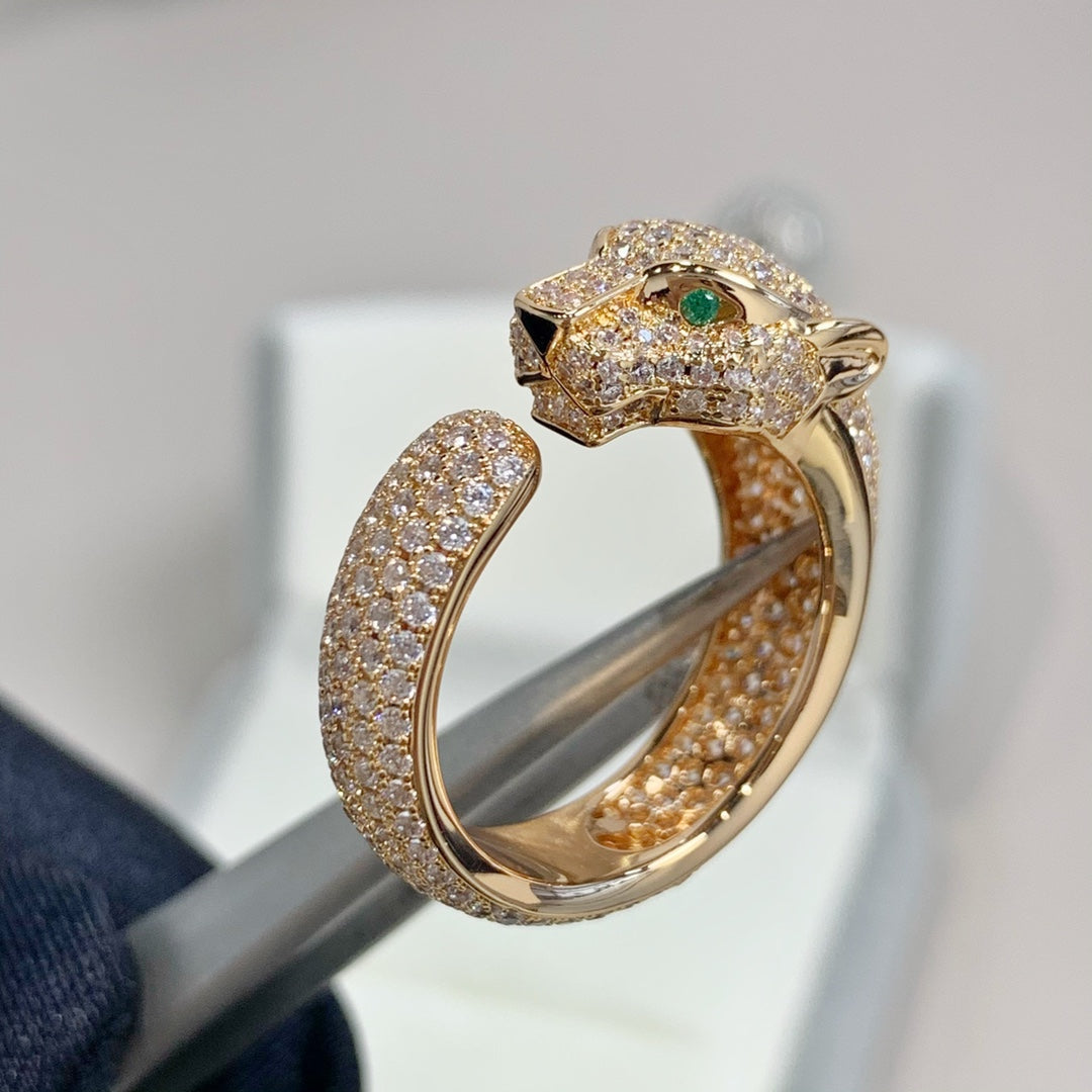 [Angela Jewellery]PANTHERE PINK GOLD DIAMOND RING