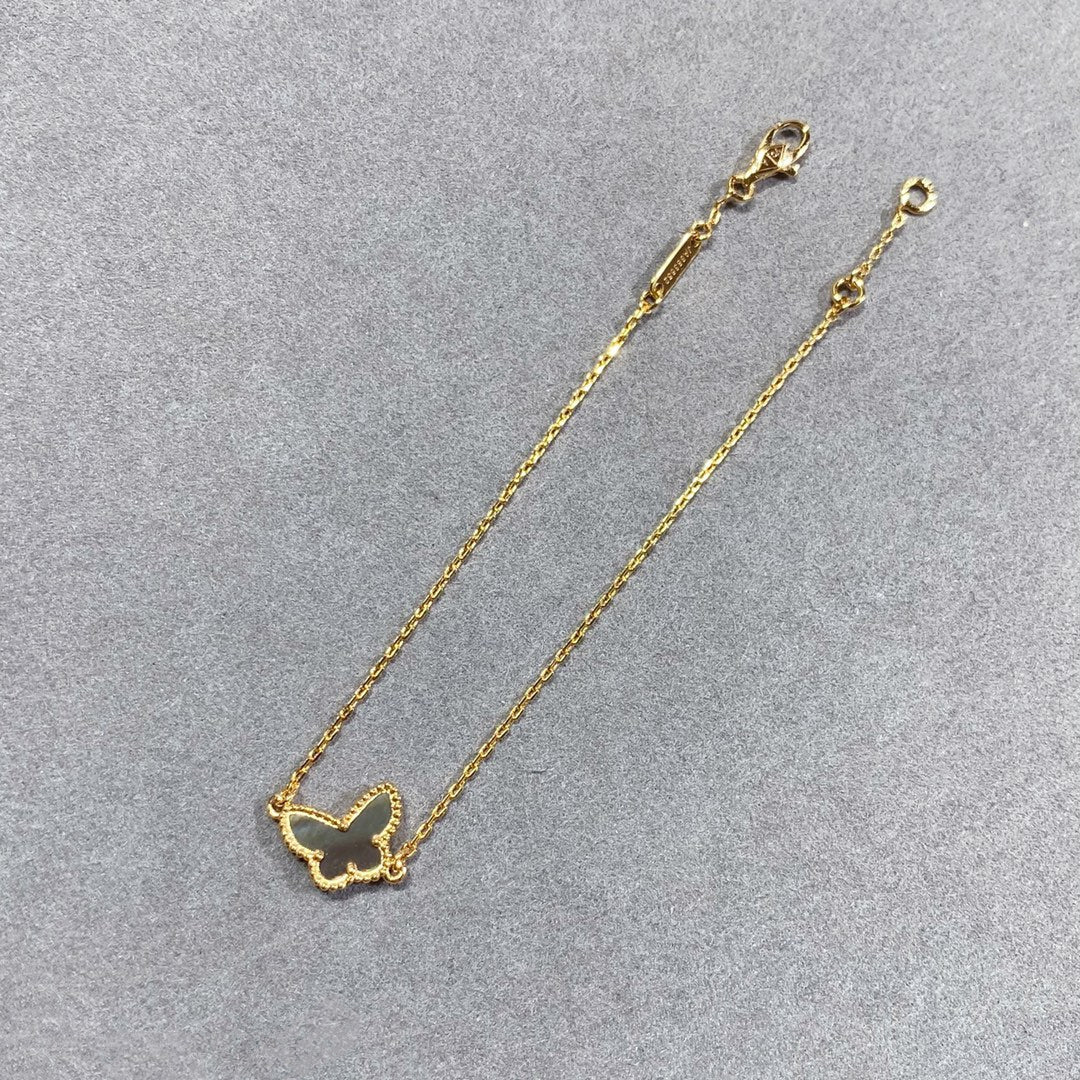 [アンジェラジュエリー]バタフライ ダークモップ バタフライ ブレスレット
