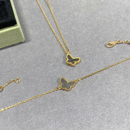 [アンジェラジュエリー]バタフライ ダークモップ バタフライ ブレスレット