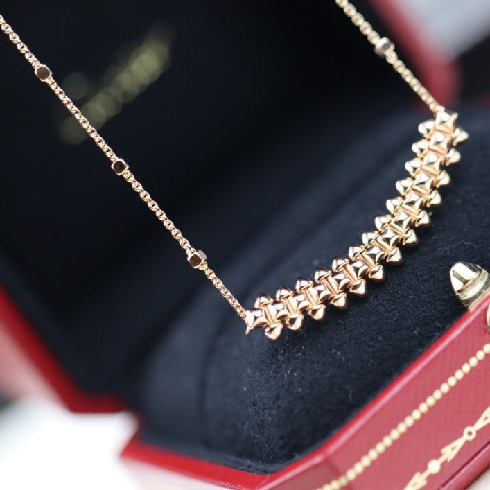 [Angela Jewellery]CLASH PINK GOLD NECKLACE
