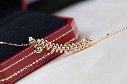 [Angela Jewellery]CLASH PINK GOLD NECKLACE