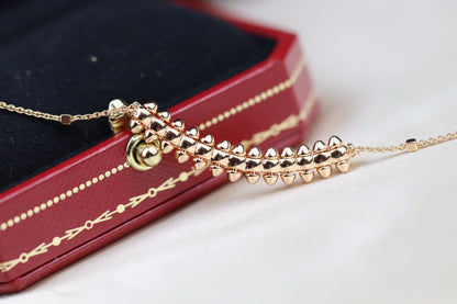 [Angela Jewellery]CLASH PINK GOLD NECKLACE