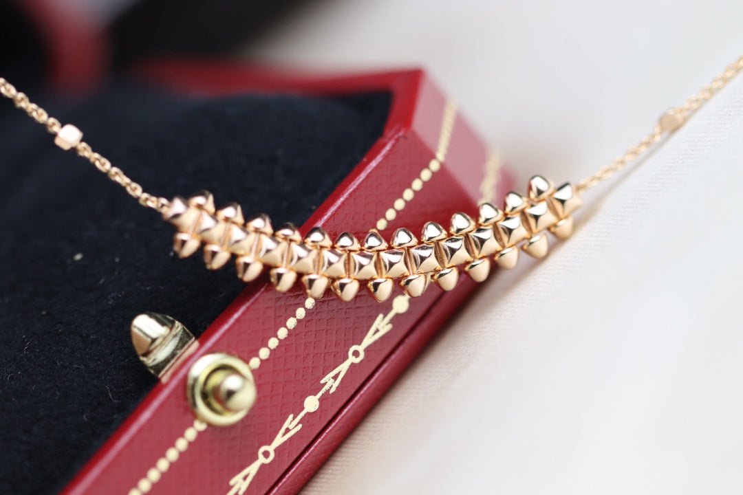 [Angela Jewellery]CLASH PINK GOLD NECKLACE