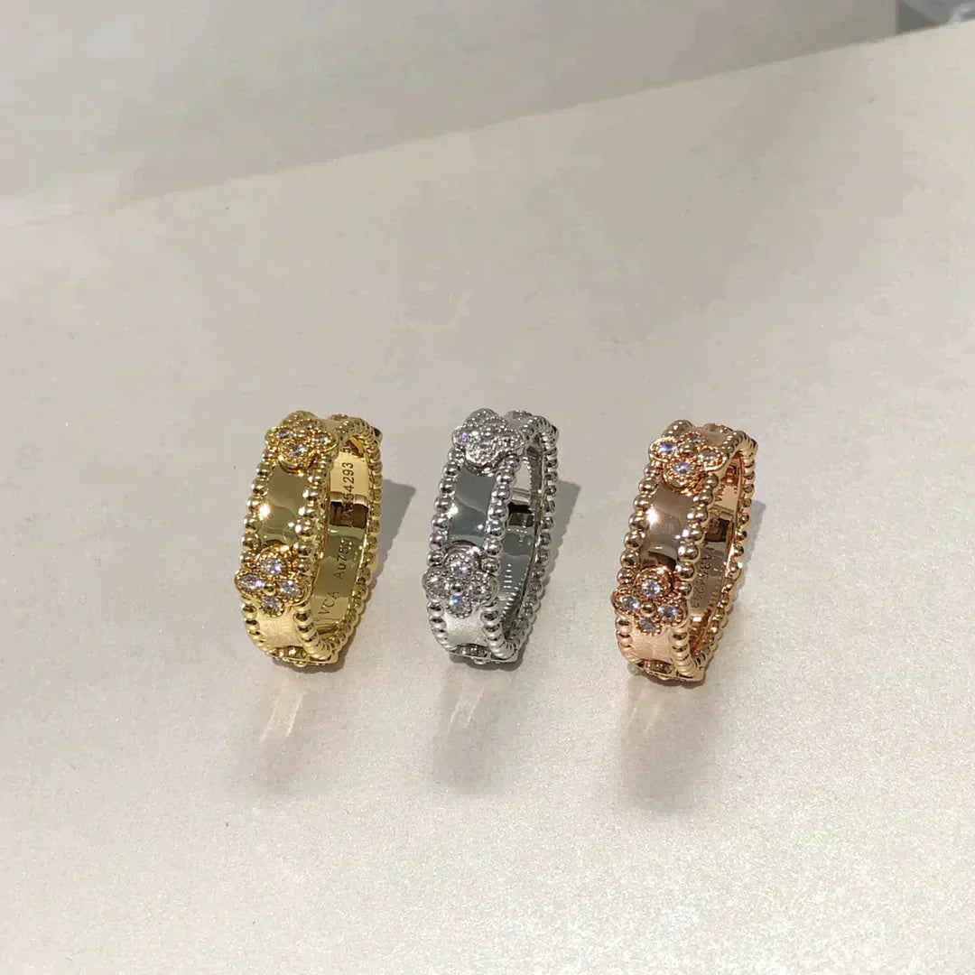 [アンジェラジュエリー]パーリー ダイヤモンド リング