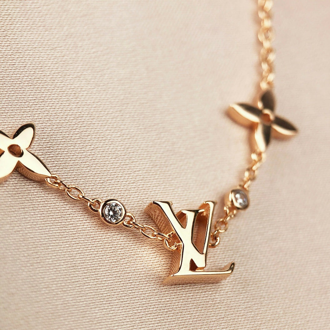 [Angela Jewellery]STAR AND SUN 7 MOTIFS GOLD BRACELET