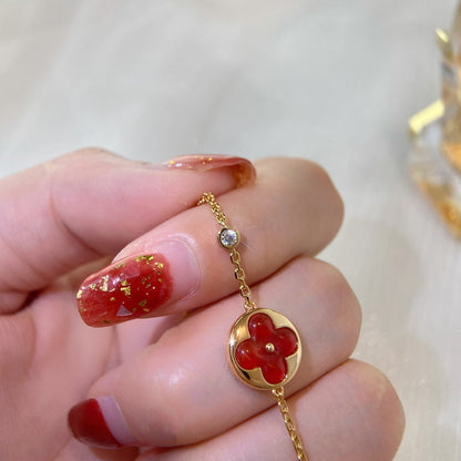 [Angela Jewellery]SUN PEDANT CARNELIAN BRACELET