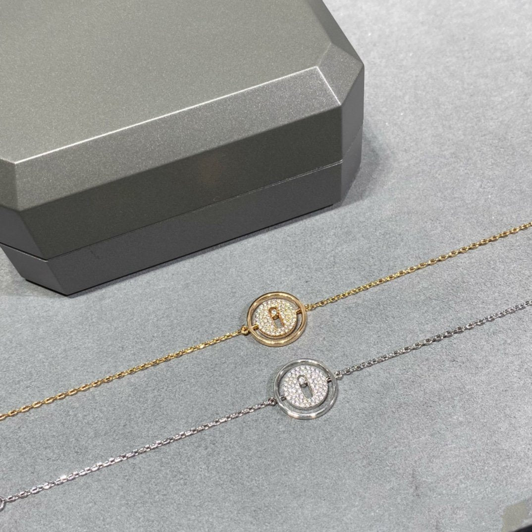 [Angela Jewelry]LUCKY MOVE DIAMOND PAVED BRACELET