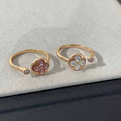 [Angela Jewellery]SUN 1 DIAMOND PINK MOP RING