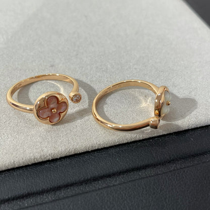 [Angela Jewellery]SUN 1 DIAMOND PINK MOP RING