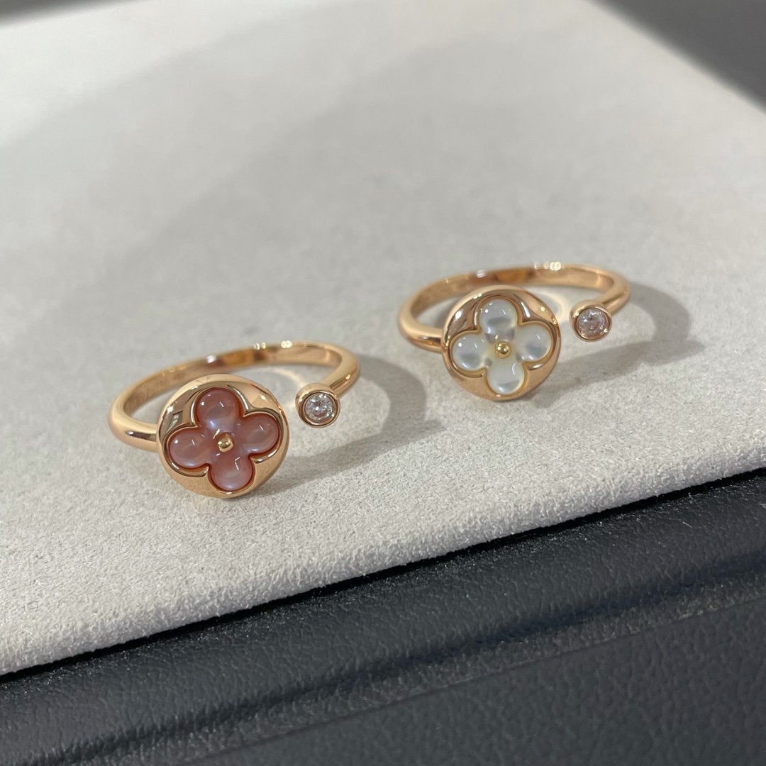 [Angela Jewellery]SUN 1 DIAMOND PINK MOP RING